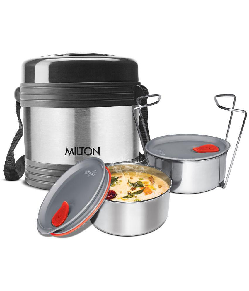 Milton - Stainless Steel Insulated Lunch Box 2 - Container ( Pack of 1 )