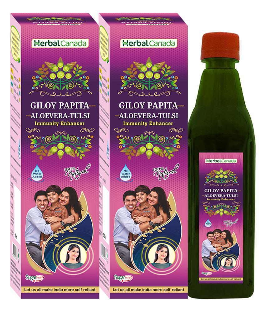 Herbal Canada Giloy Papita Ras Liquid 1 l Pack Of 2