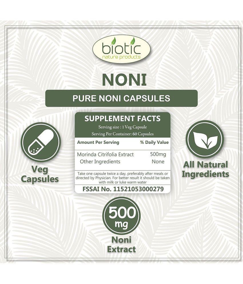 Biotic Noni Extract 500mg Capsule 120 no.s Pack of 2