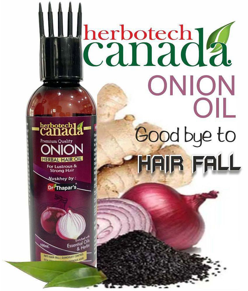 HERBOTECH CANADA Hair Fall & Hair Thinning Control ONION Oil 100 ml