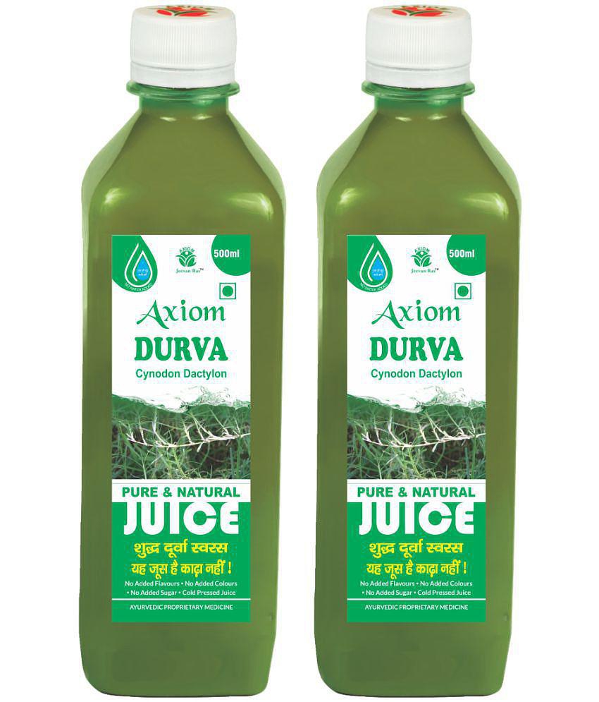 Axiom Shavet Durva Juice 500ml (Pack of 2)|100% Natural WHO-GLP,GMP,ISO Certified Product