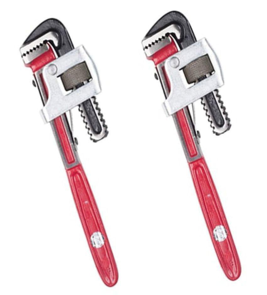 Manvi-Heavy Duty Pipe Wrench 14 Inch Set of 2 Pc