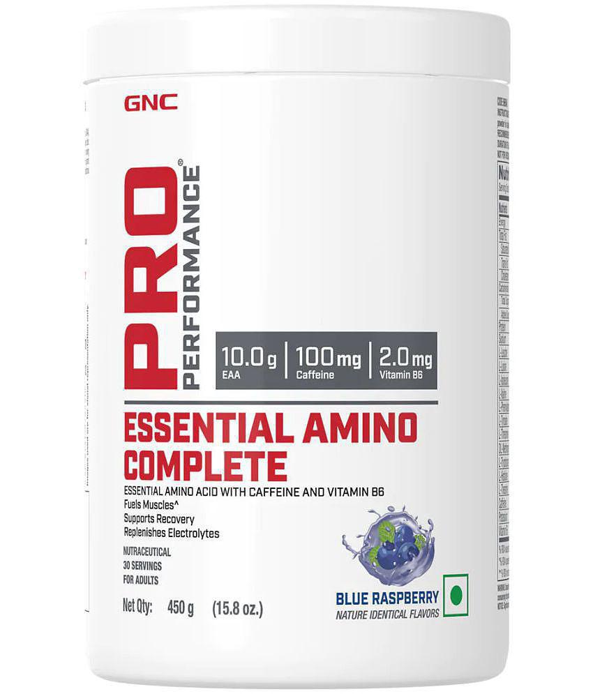 GNC Essential Amino Complete | Blue Raspberry Powder- 450gm