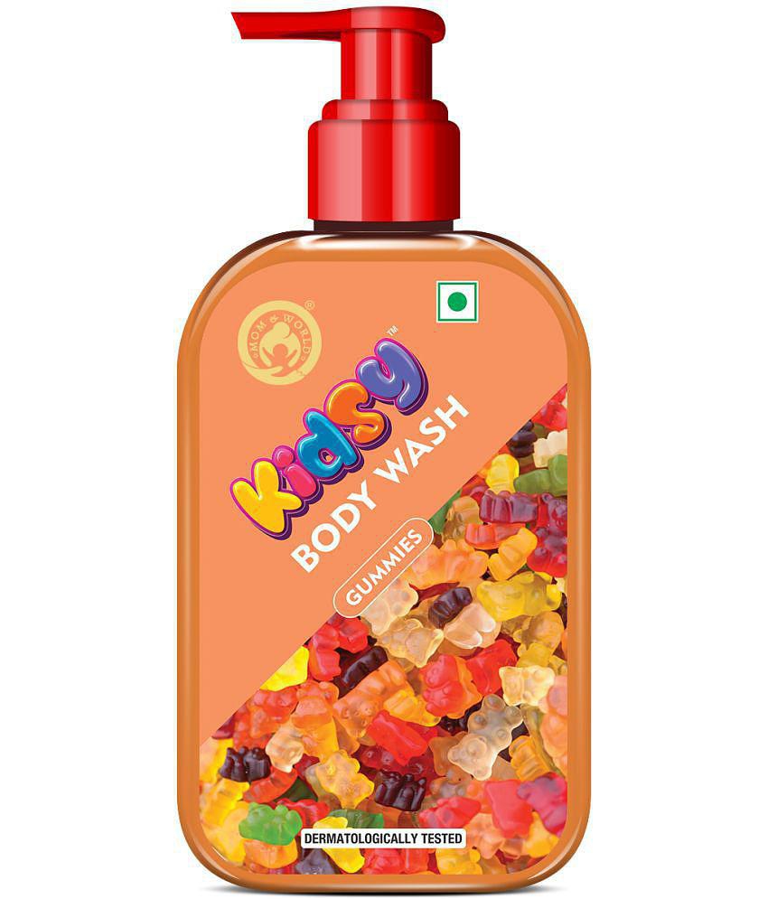 Mom & World Kidsy Gummies Body Wash No Tears, No SLS For KIDS, Dermatologically Tested, pH Balanced, 240 ml