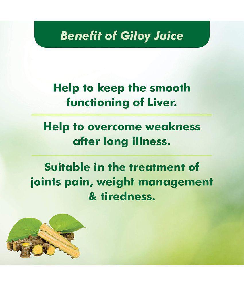 Baidyanath Natural Giloy Juice Liquid 1 l Pack Of 2