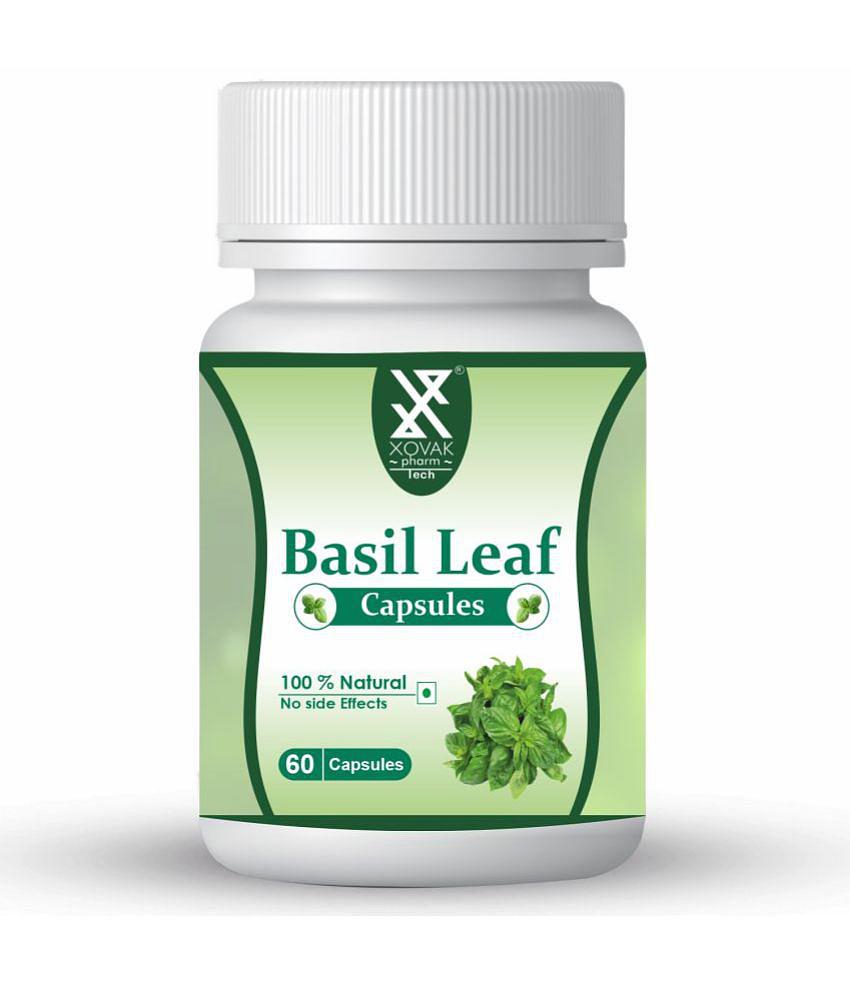 xovak pharmtech Organic Basil Leaf Capsule 50 gm Pack Of 1