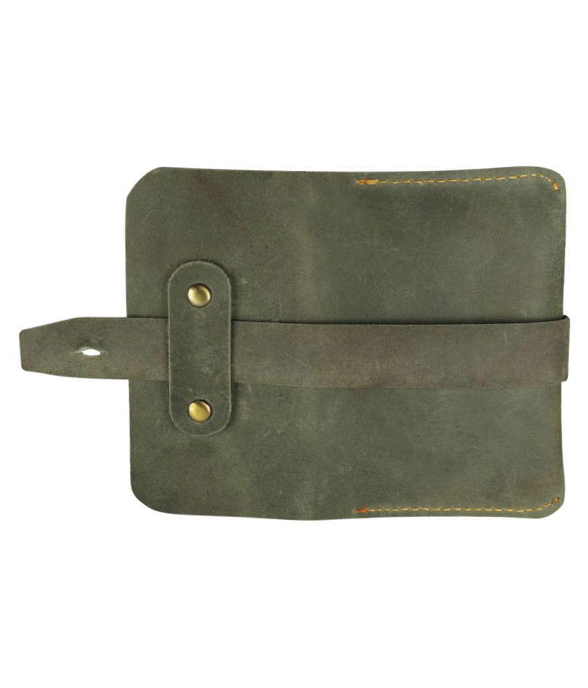Sophisticated Men STYLE SHOES Button Green Card Holder - Green 2025 at ShopCircuit | ONDC