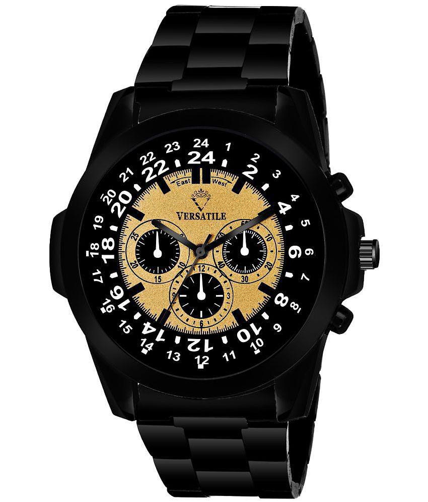 Versatile - Black Stainless Steel Analog Men's Watch