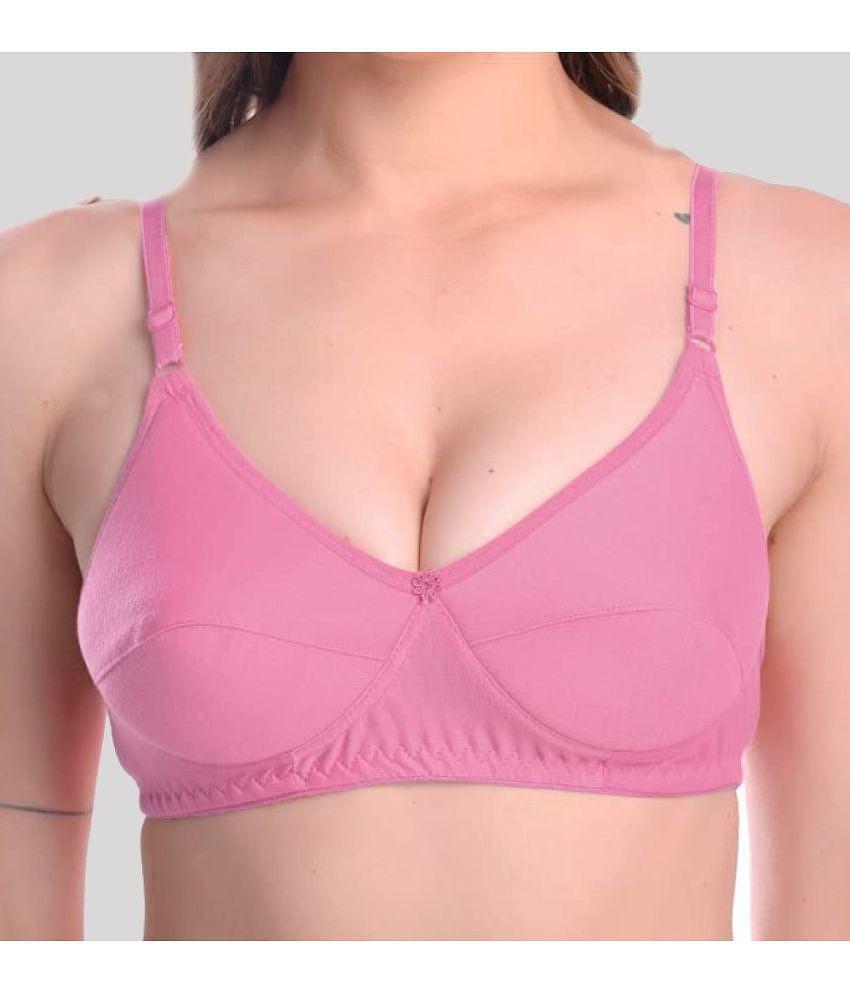 Stylish Men Kiran Enterprises - Multicolor Cotton Blend Non Padded Women's Everyday Bra ( Pack o