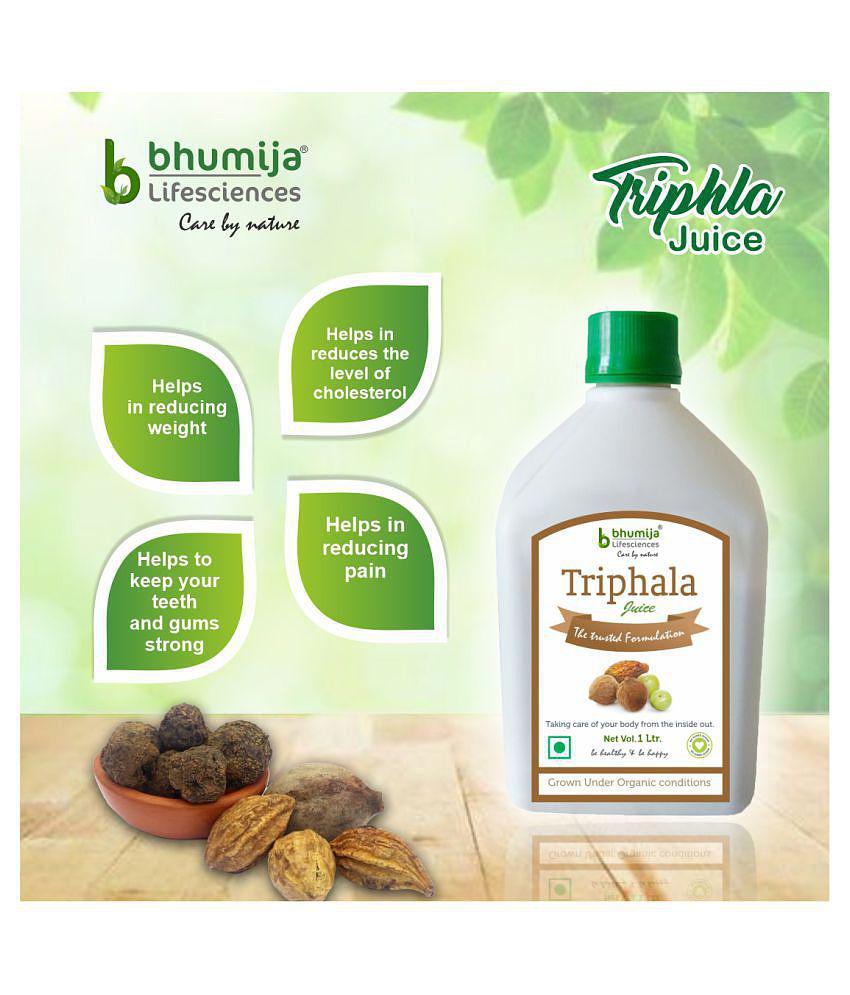 BHUMIJA LIFESCIENCES Triphala juice (Sugar Free) Health Drink 5 l Pack of 5