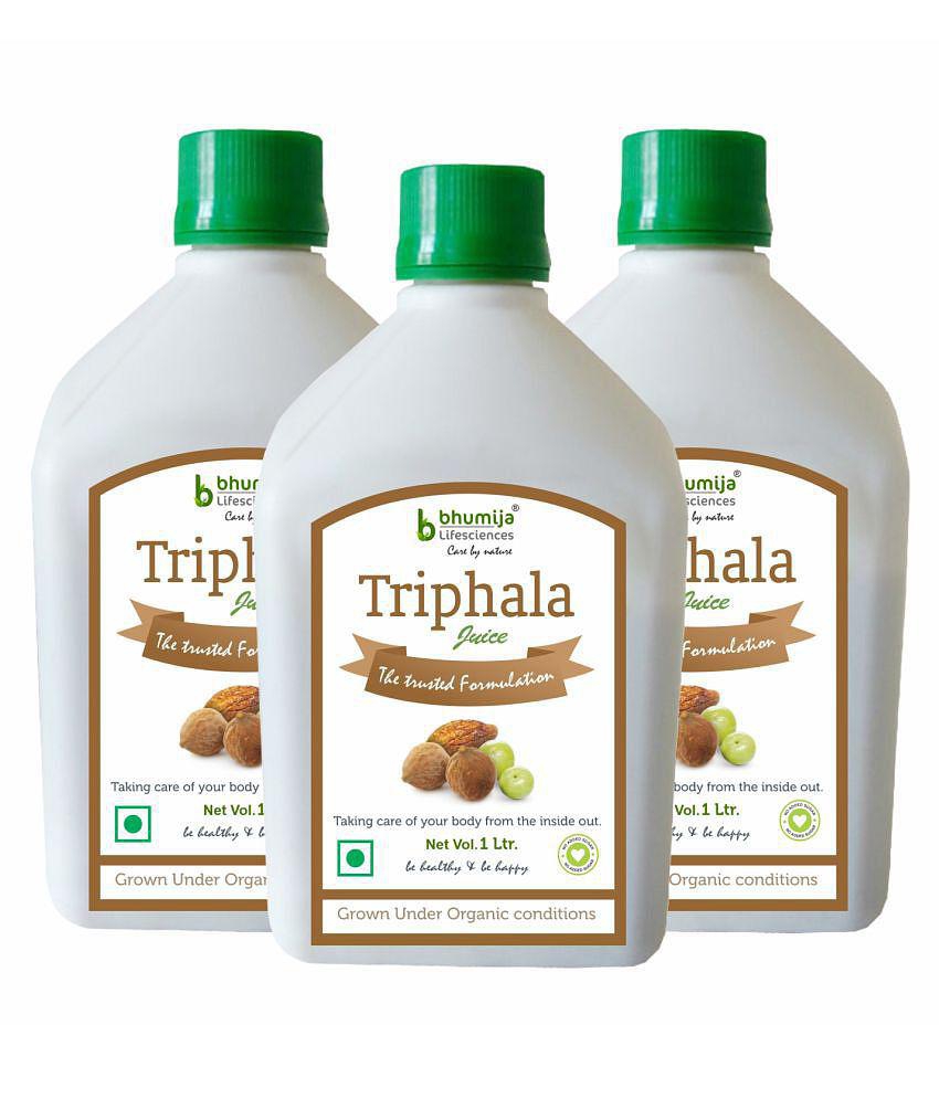 BHUMIJA LIFESCIENCES Triphala Juice  Health Drink Liquid 3 l Pack of 3