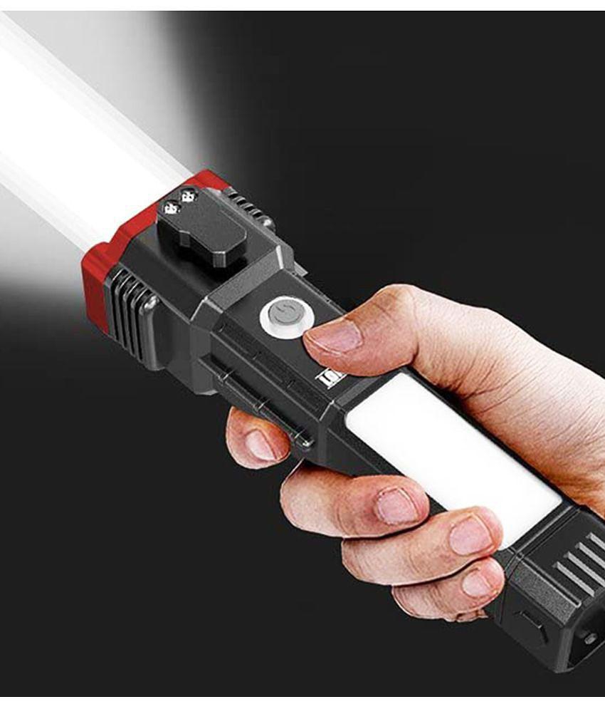 let light - 3W Rechargeable Flashlight Torch ( Pack of 1 )