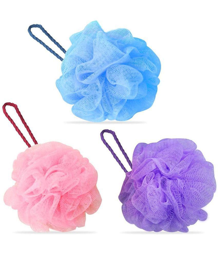 mahek accessories Back Scrubber Loofa Sponges Bath Kit Pack of 3