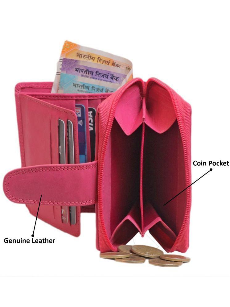 Chic Men Tough Pink Pure Leather Purse - Pink 2025 at ShopCircuit | ONDC