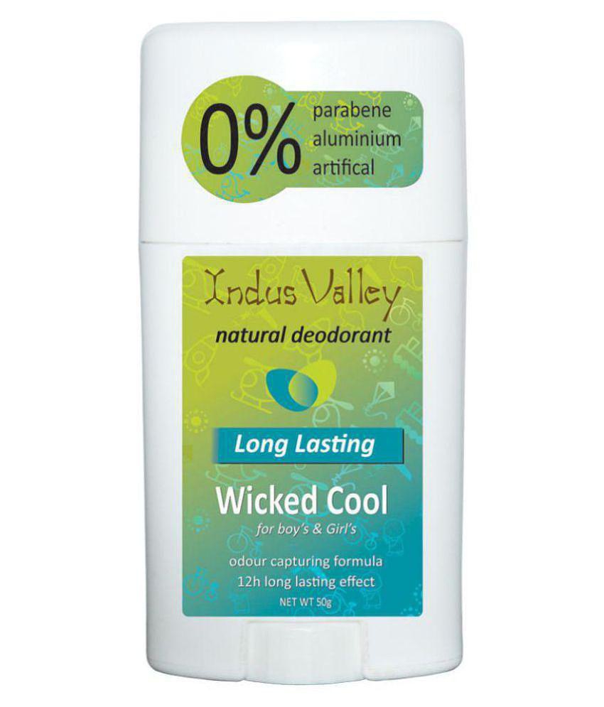 Indus Valley Paraben Free Natural Wicked Cool Deodorant Stick - For Boys & Girls Deodorant Stick - For Men & Women (50 g)