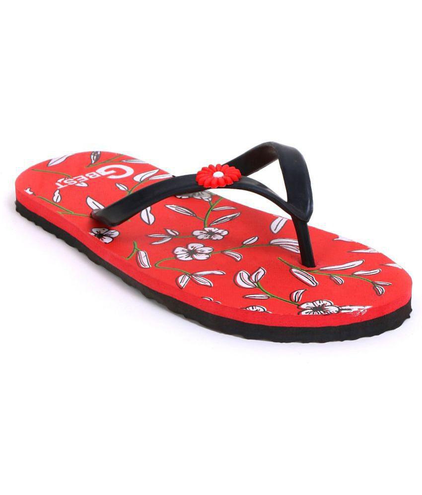 G Best - Red Women's Flip Flop - None