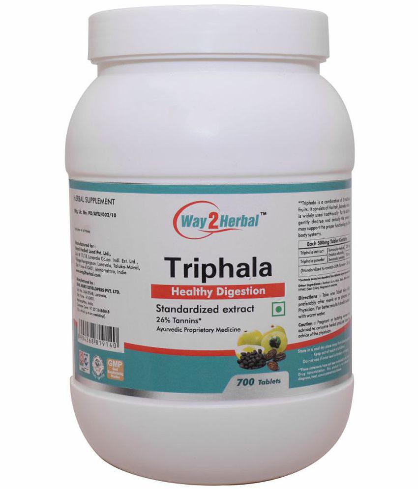 Way2Herbal Triphala Capsule 700 no.s Pack Of 1