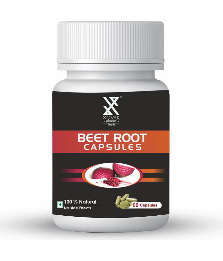 xovak pharmtech Organic Beet Root Capsule 50 gm Pack Of 1