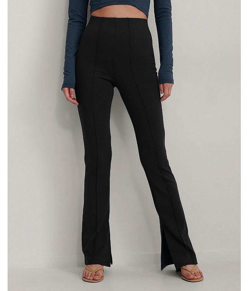 Premium Men Addyvero - Black Cotton Blend Regular Women's Slit Pants ( Pack of 1 ) - None 2025 a