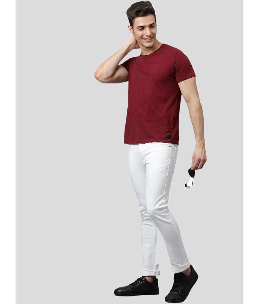 x20 - White Denim Skinny Fit Men's Jeans ( Pack of 1 ) - None