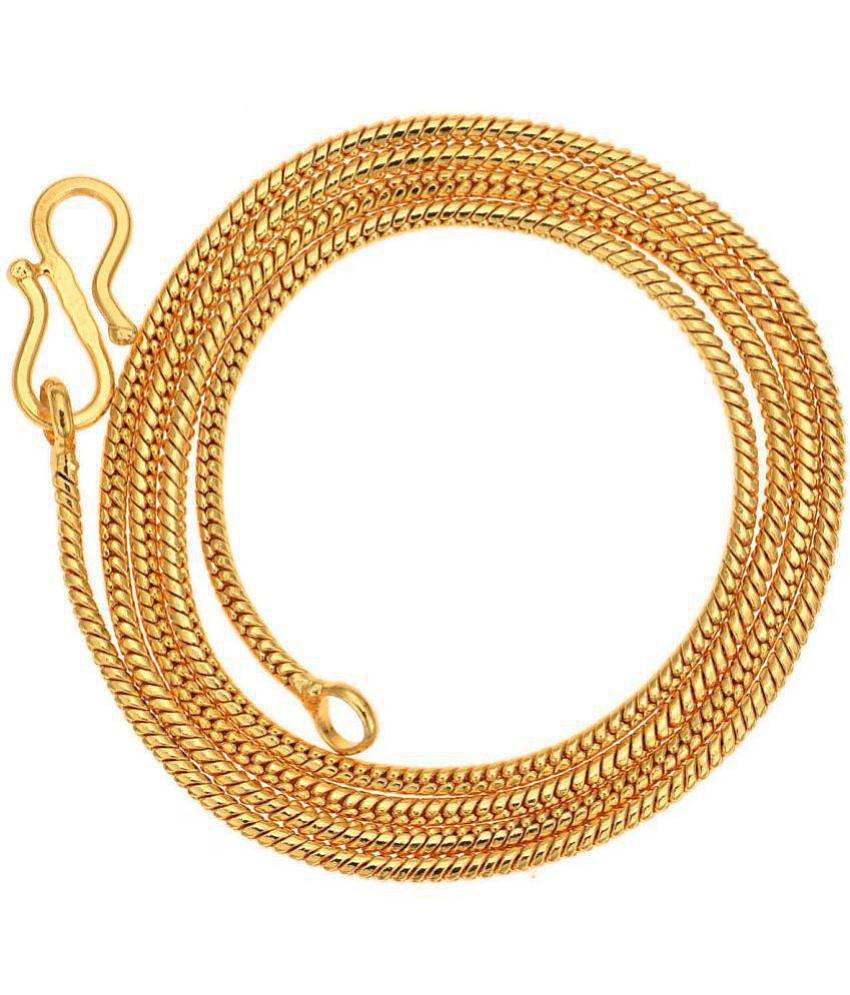 Premium Men AanyaCentric Combo of 2 Gold Plated 28inches Long Fashion Chain - None 2025 at ShopC