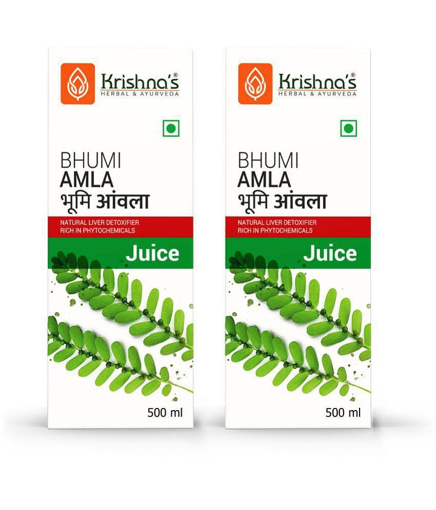 Krishna's Herbal & Ayurveda Bhumi Amla Juice 500ml ( Pack of 2 )