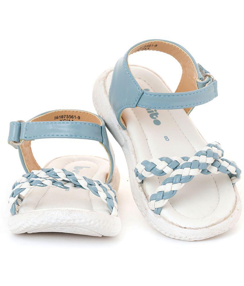 Bonito Blue Flat Sandal for Girls (2-4.5 yrs) - None