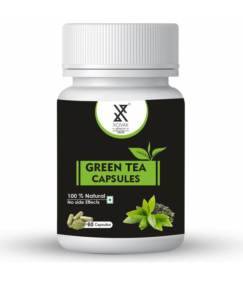 xovak pharmtech Organic Green Tea Capsule 50 gm Pack Of 1