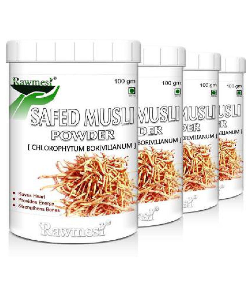 rawmest Natural Safed Musli Powder 400 gm Vitamins Powder