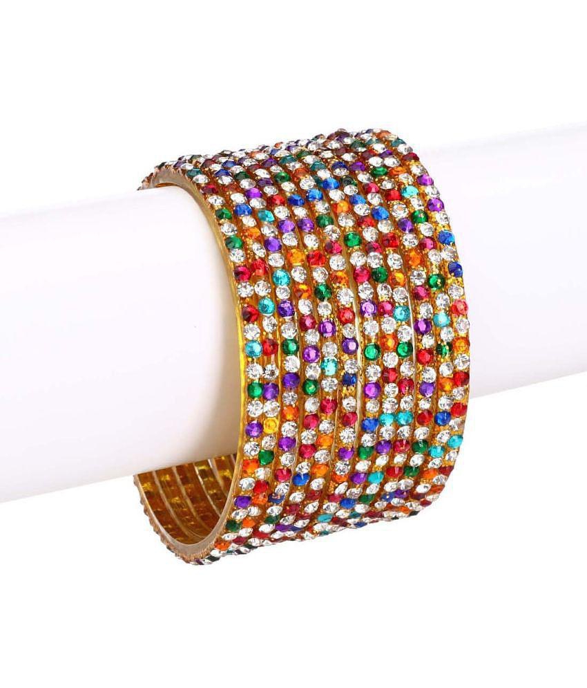 Best Men Somil Multicolor Bangle Set ( Pack of 24 ) - None 2025 at ShopCircuit | ONDC