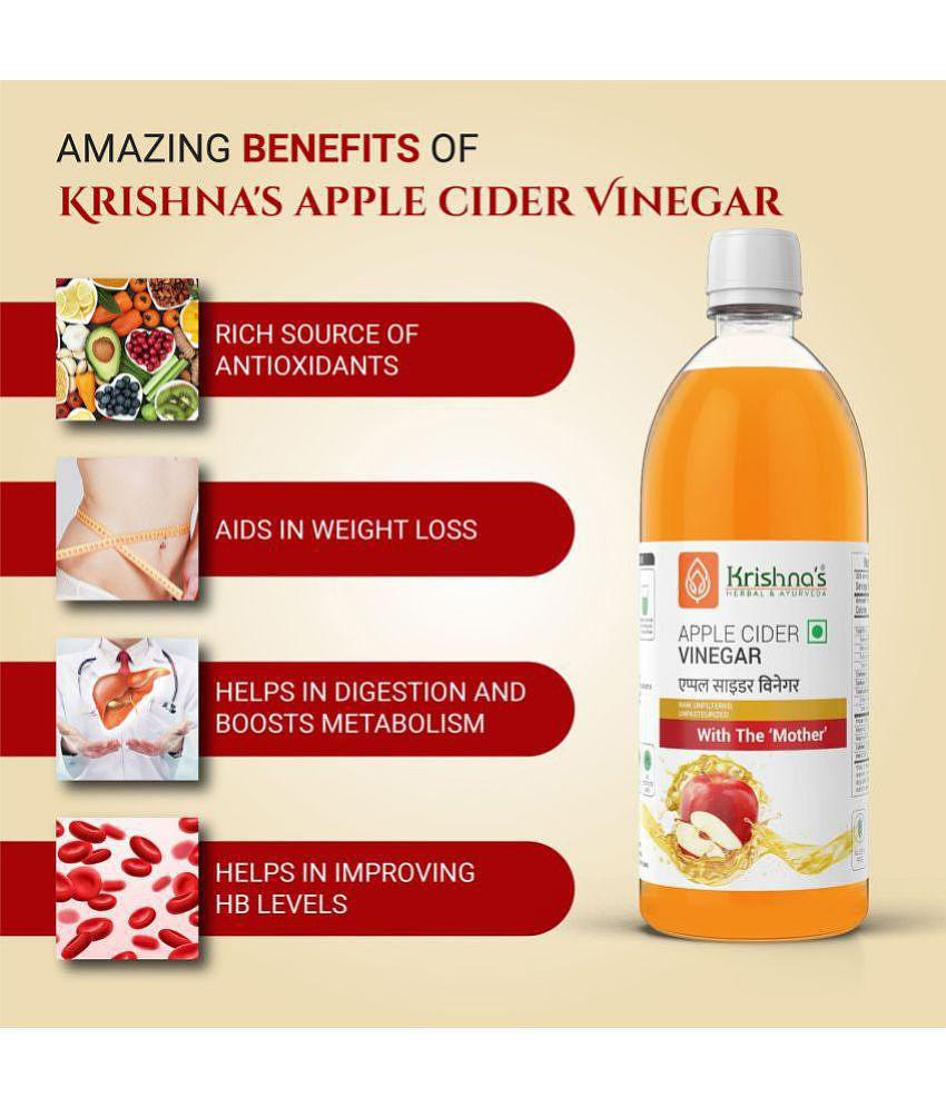 Krishna's Herbal & Ayurveda Apple Cider vinegar 1000ml