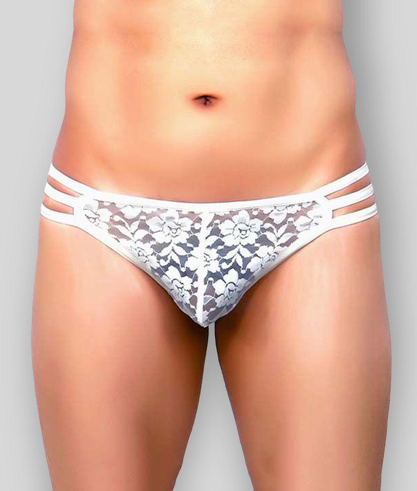 Exclusive Men La Intimo - White Polyester Men's Thongs ( Pack of 1 ) - 80 - 85 Cms 2025 at ShopC