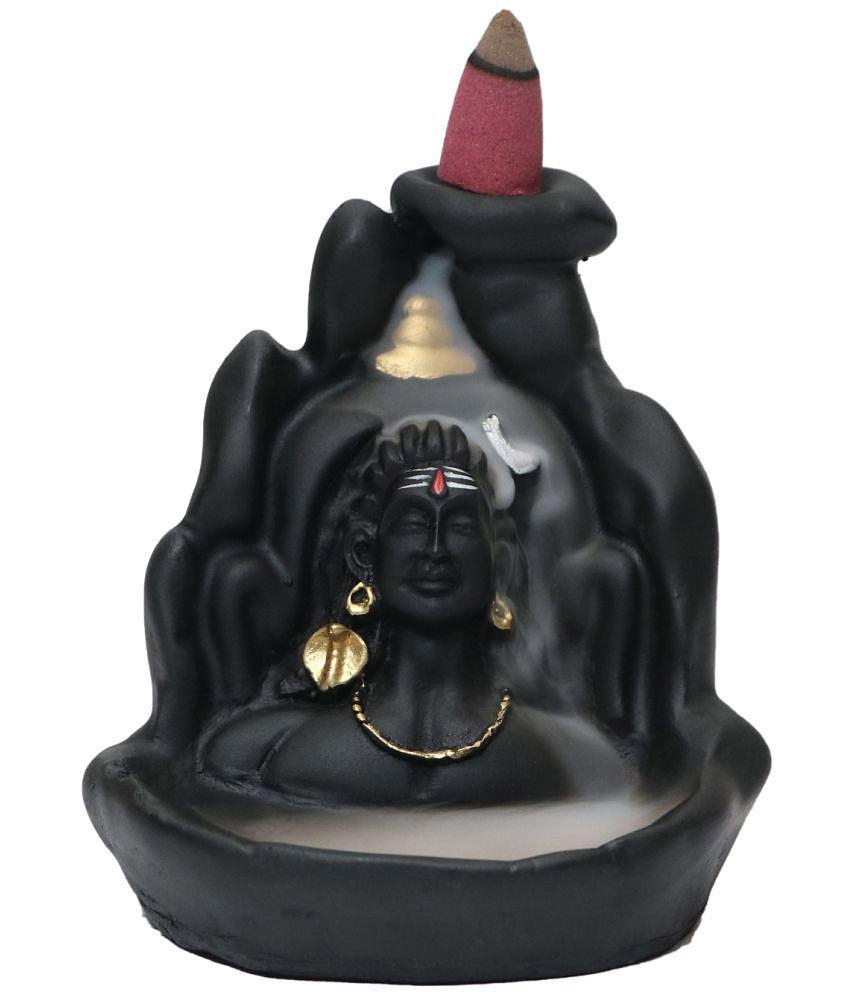 Khushi Enterprises - Smoke Shiva Backflow Showpiece 11 cm ( Pack of 1)