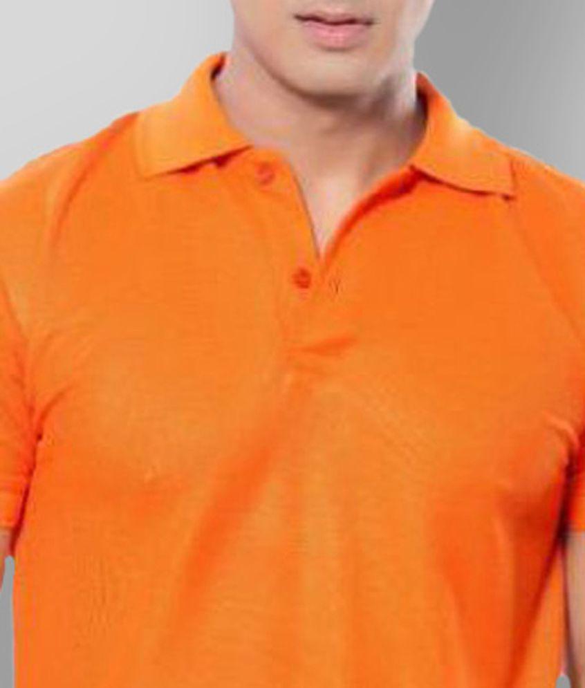 in365 - Orange Cotton Blend Regular Fit Men's Polo T Shirt ( Pack of 2 ) - None