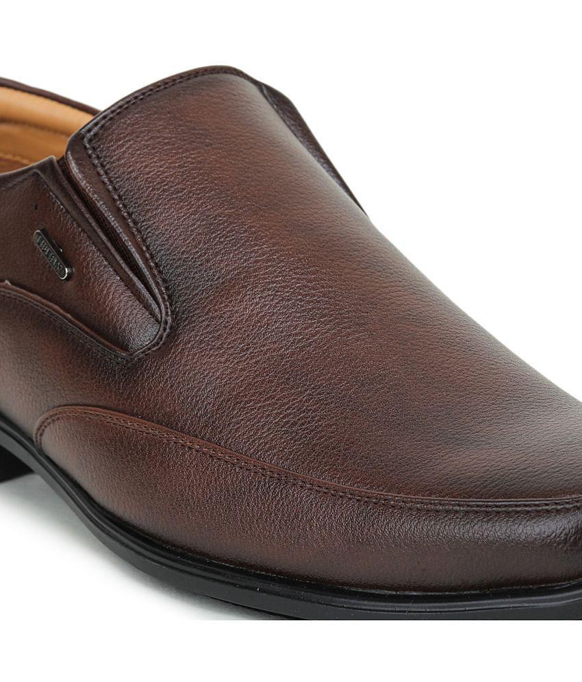 Chic Women Liberty - Brown Men's Slip On Formal Shoes - None 2025 at ShopCircuit | ONDC