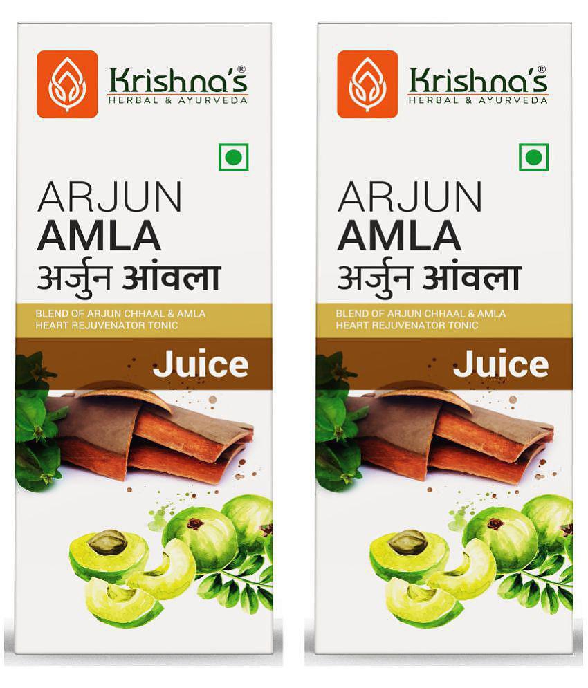 Krishna's Herbal & Ayurveda Arjun Amla Juice 500ml ( Pack of 2 )