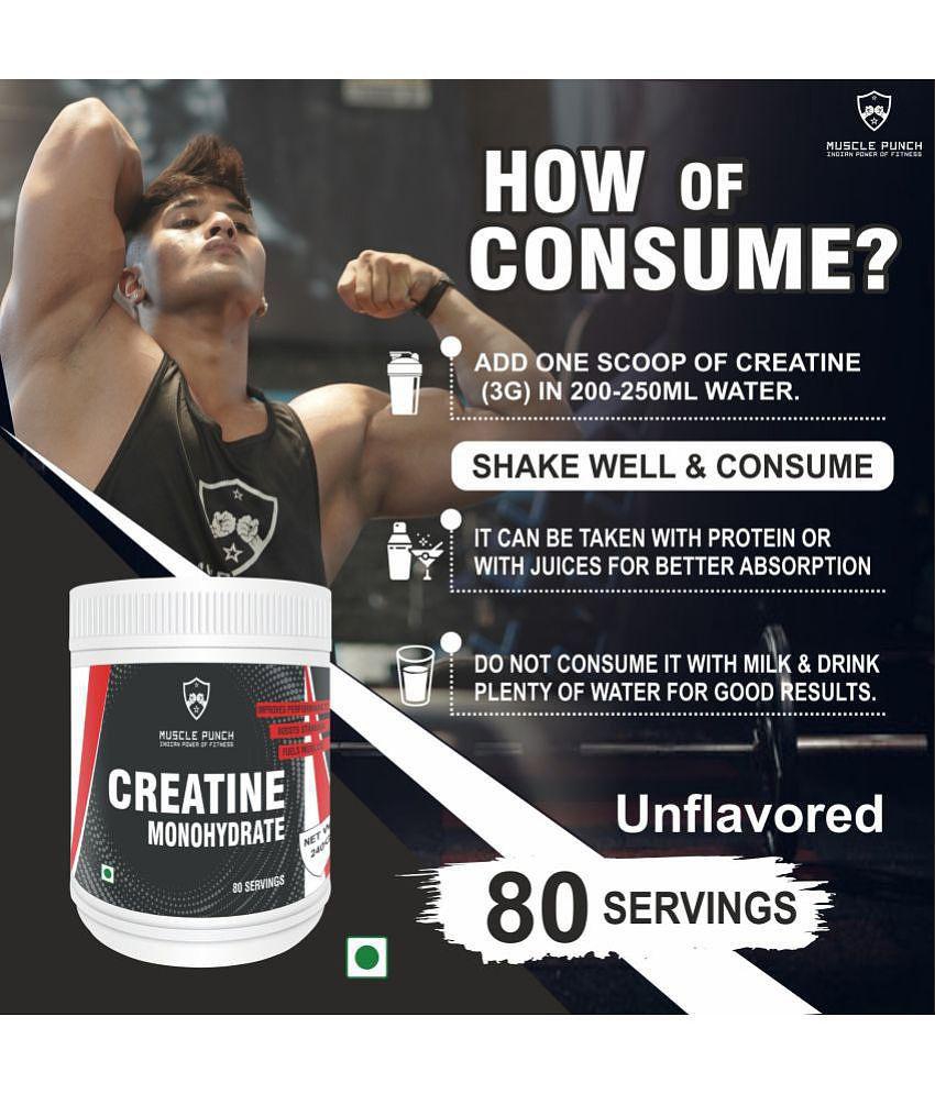 Muscle Punch Muscle Punch | Creatine Raw 100% Pure 240 g 240 gm