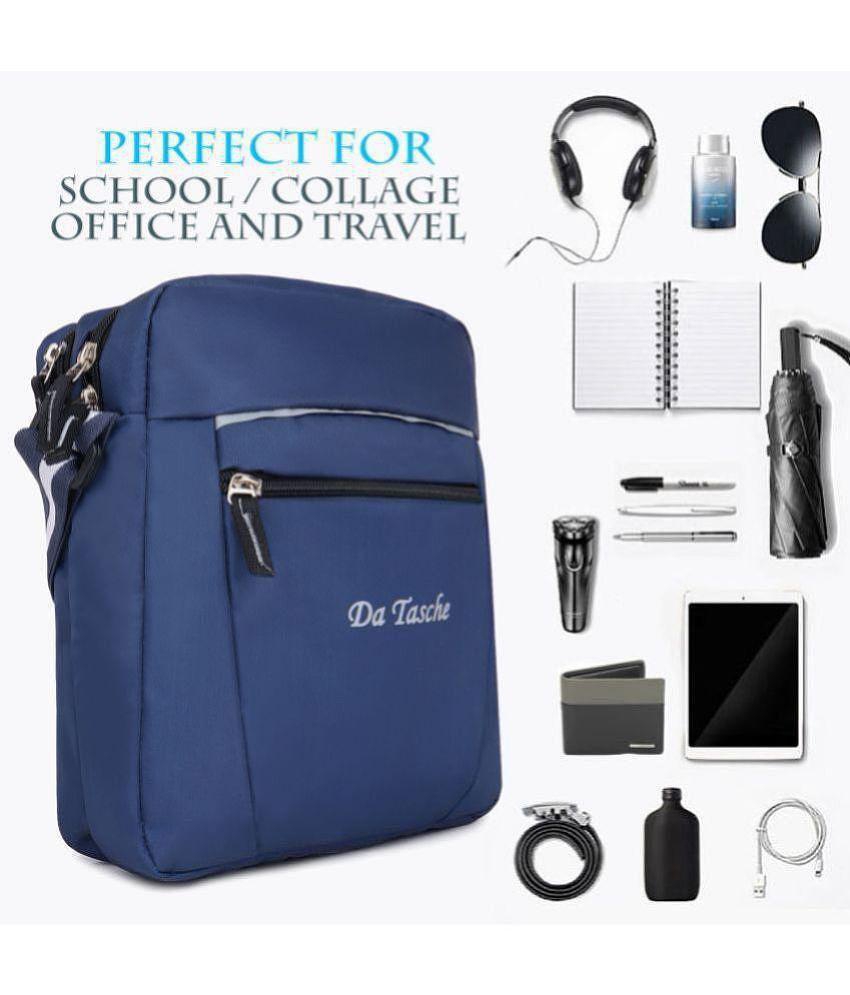 Premium Men Da Tasche Blue Printed Messenger Bag - Blue 2025 at ShopCircuit | ONDC