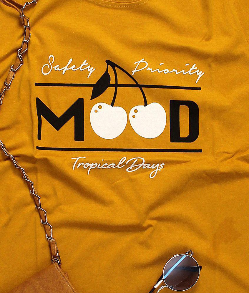 Top Women Fabflee Cotton Yellow T-Shirts - Single - M 2025 at ShopCircuit | ONDC