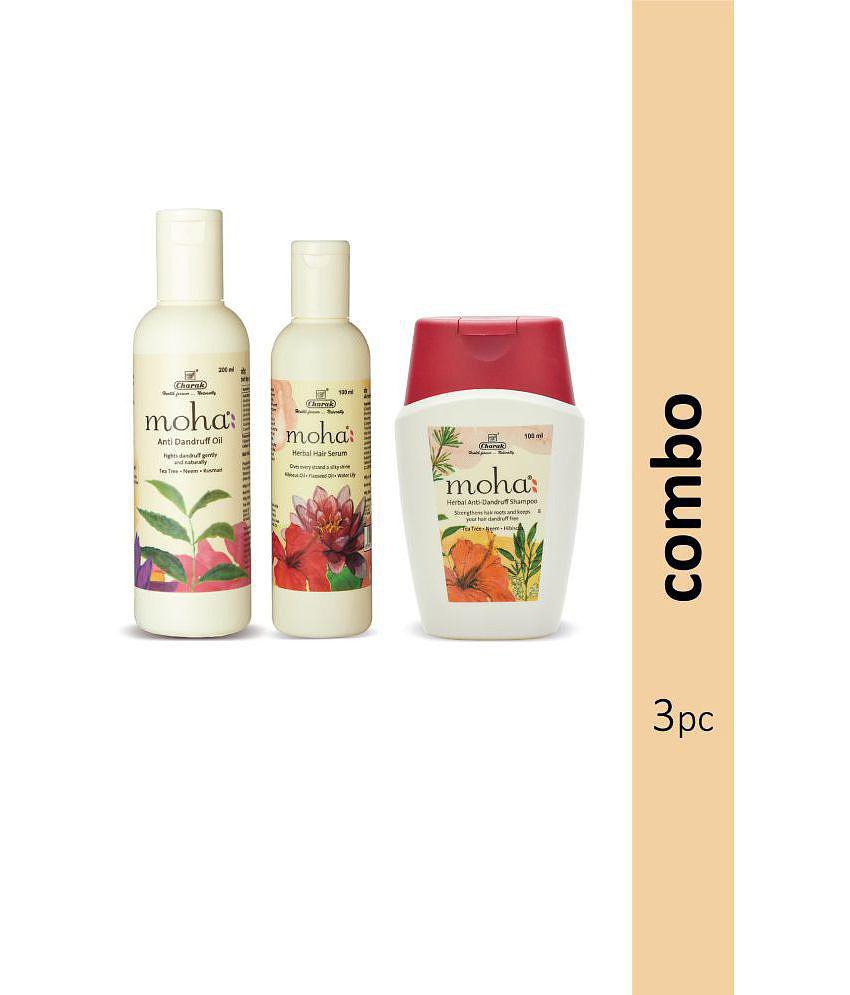 Anti Dandruff Shampoo 100ml & Anti Dandruff Oil 200ml & Herbal Serum 100ml