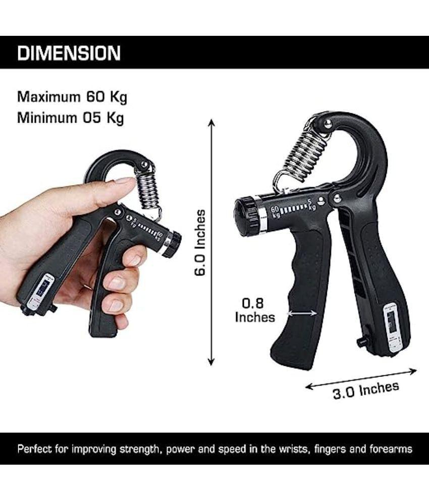 HSP ENTERPRISES Adjustable Hand Grip with Smart Counter | Resistance   Hand Power Gripper for Home & Gym Exercise - Assorted