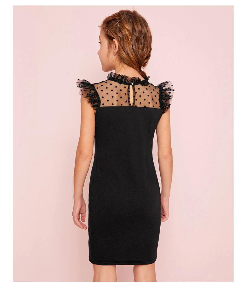 New Men Addyvero - Black Cotton Blend Girls Bodycon Dress ( Pack of 1 ) - None 2025 at ShopCircu