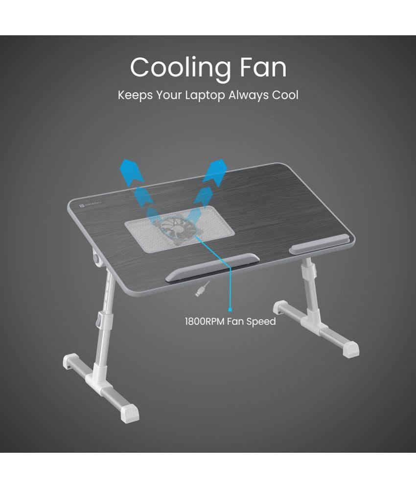 Portronics MY BUDDY Plus:Portable Laptop Stand with Cooling fan ,Black (POR 1380)