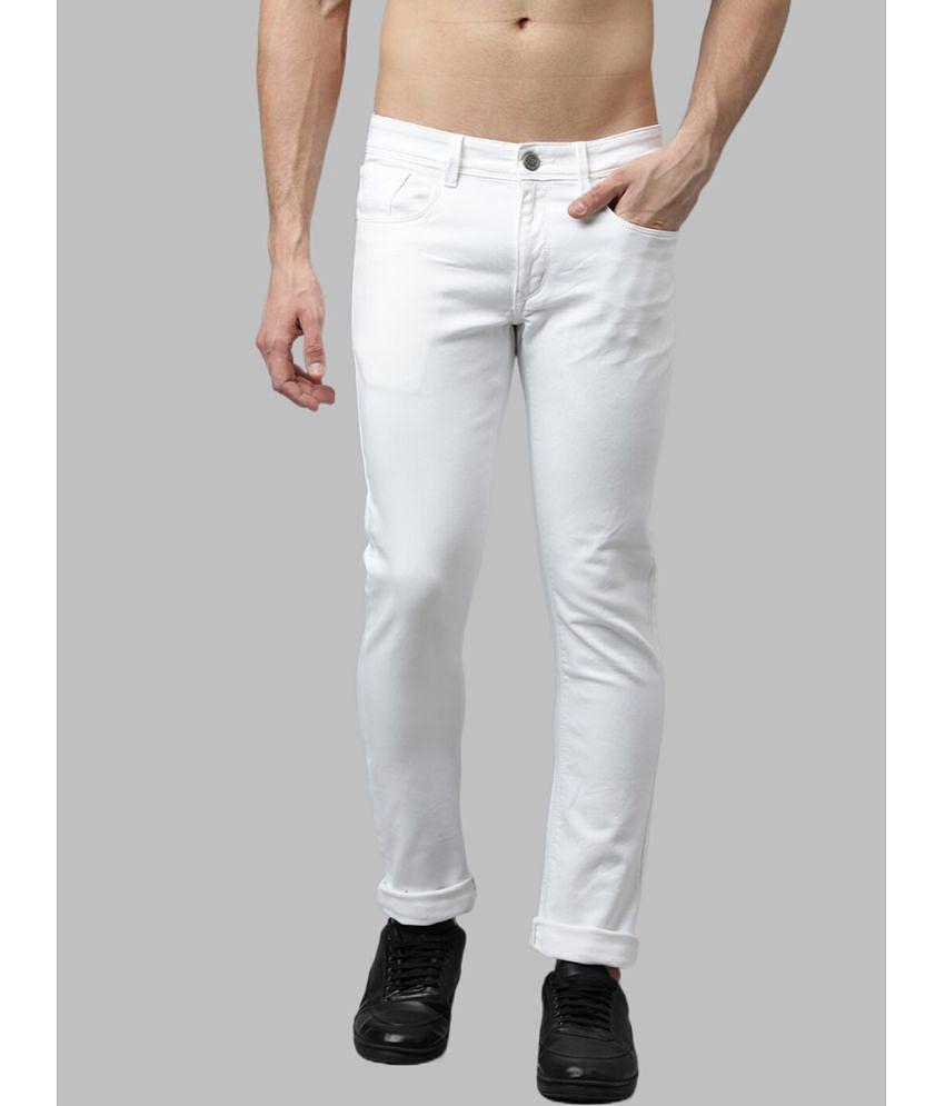 x20 - White Denim Skinny Fit Men's Jeans ( Pack of 1 ) - None