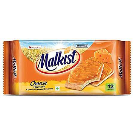 Malkist Crunchy Layer Crackers - Cheese, 138g