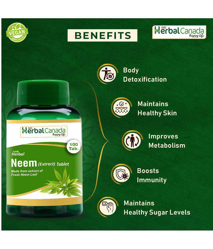 Herbal Canada Neem+Arjuna(100Tab) Tablet 2 no.s Pack Of 2