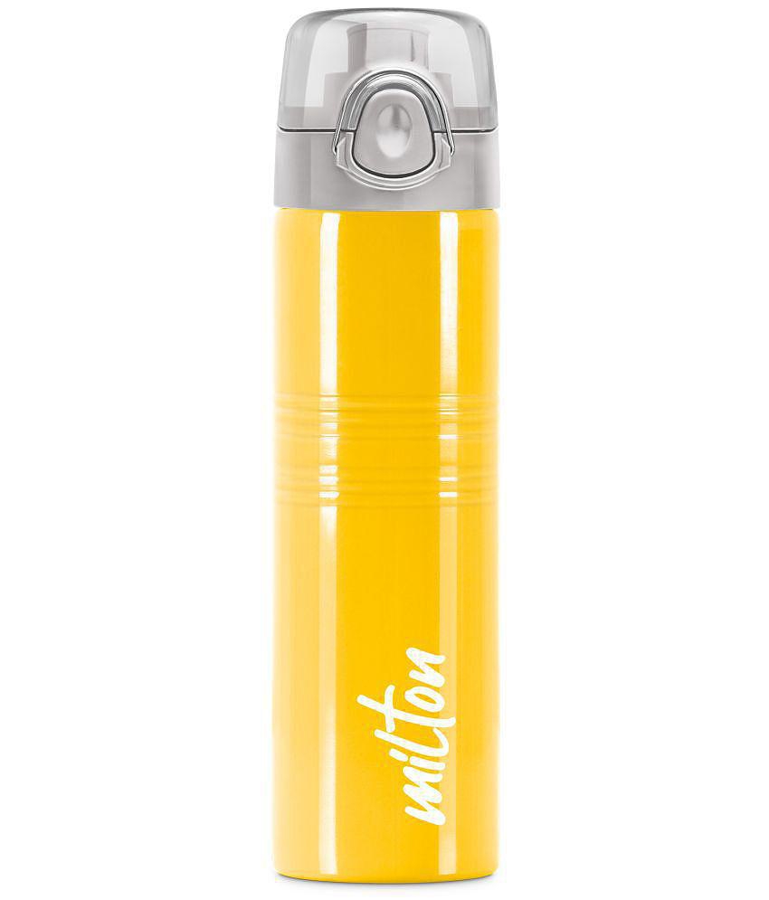 Milton Vogue 750 Stainless Steel Water Bottle, 750 ml, Yellow - Yellow