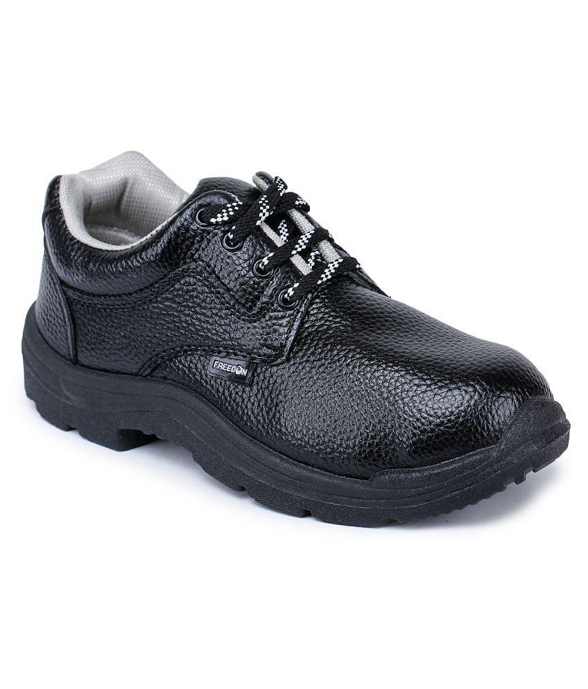 Liberty Low Ankle Black Safety Shoes - 6