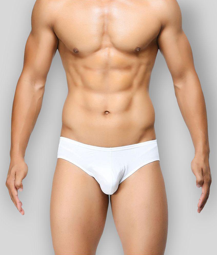 Sophisticated Men BASIICS By La Intimo - White Cotton Blend Mens Briefs ( Pack of 1 ) - XL 2025 