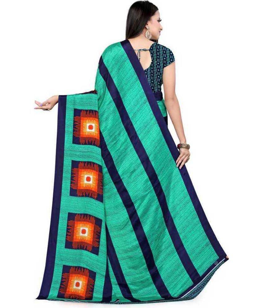 LEELAVATI - Multicolor Crepe Saree With Blouse Piece ( Pack of 2 ) - Multicolor